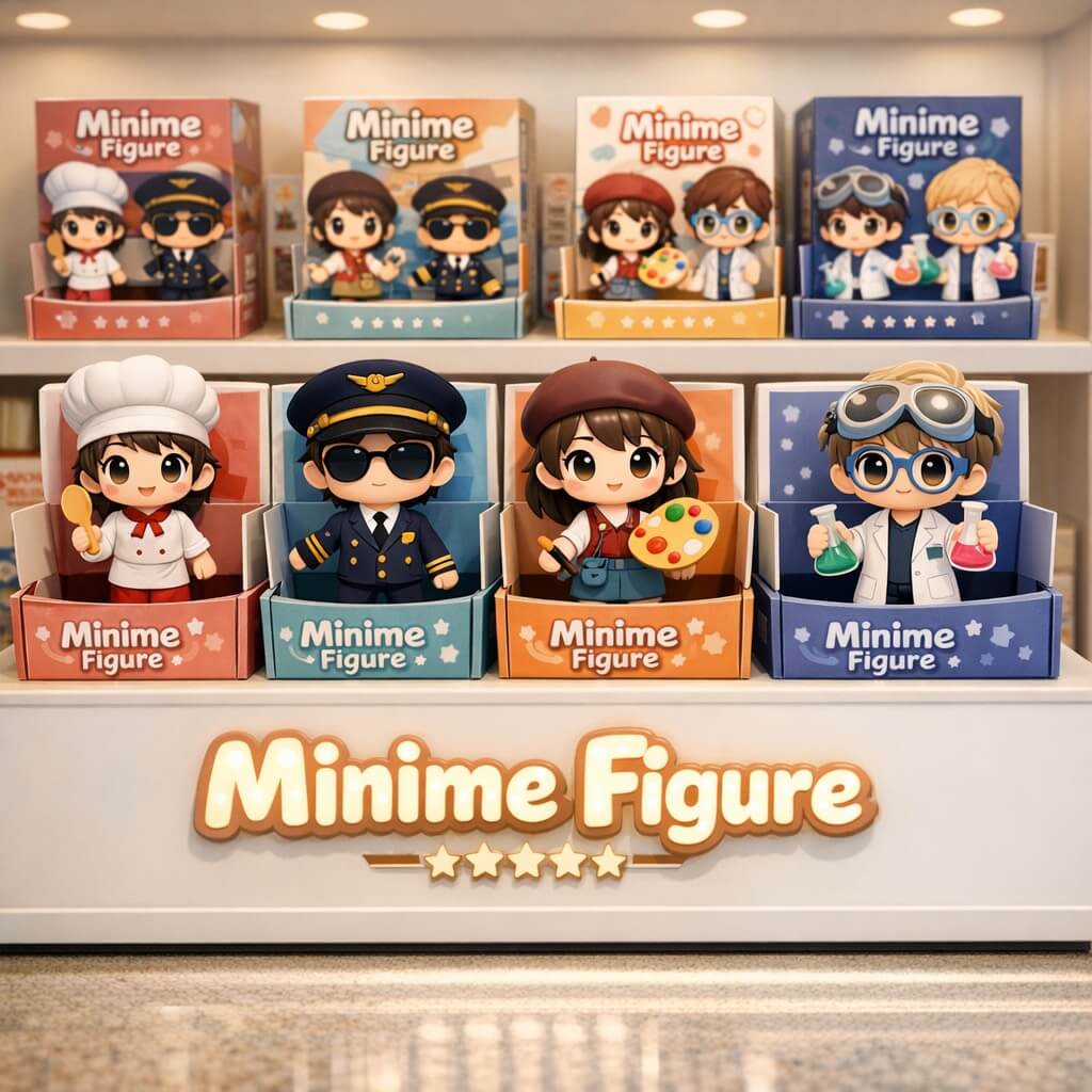 Funny gag gift mini figure custom desk buddy