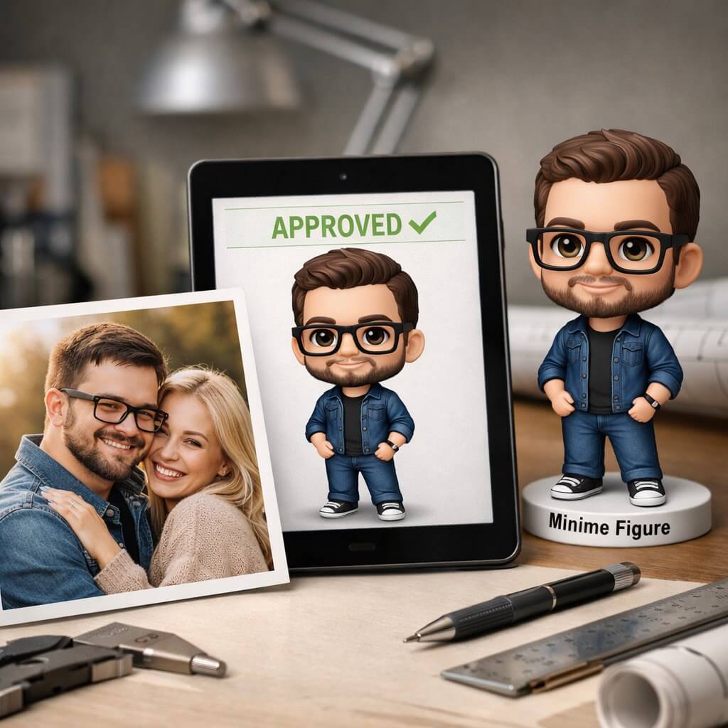 Funny superhero custom bobblehead gag gift