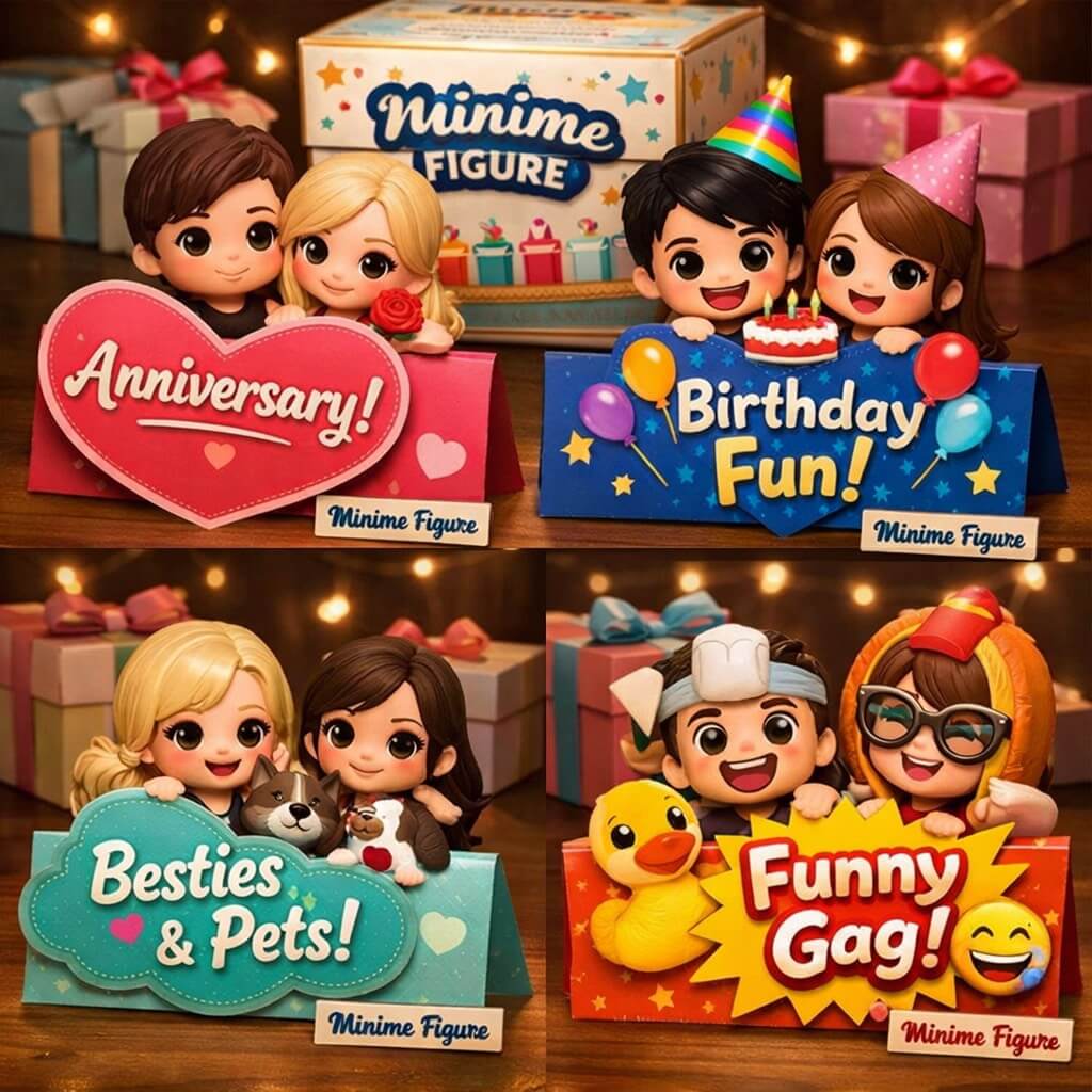 Minime figure custom 3D printed desk buddy decoration